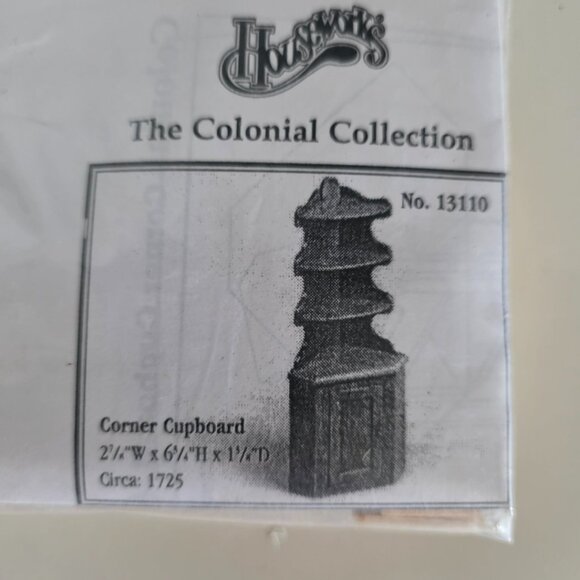 NWT Houseworks Shenandoah Designs Corner Cabinet Doll House Miniature Kit - Picture 4 of 4